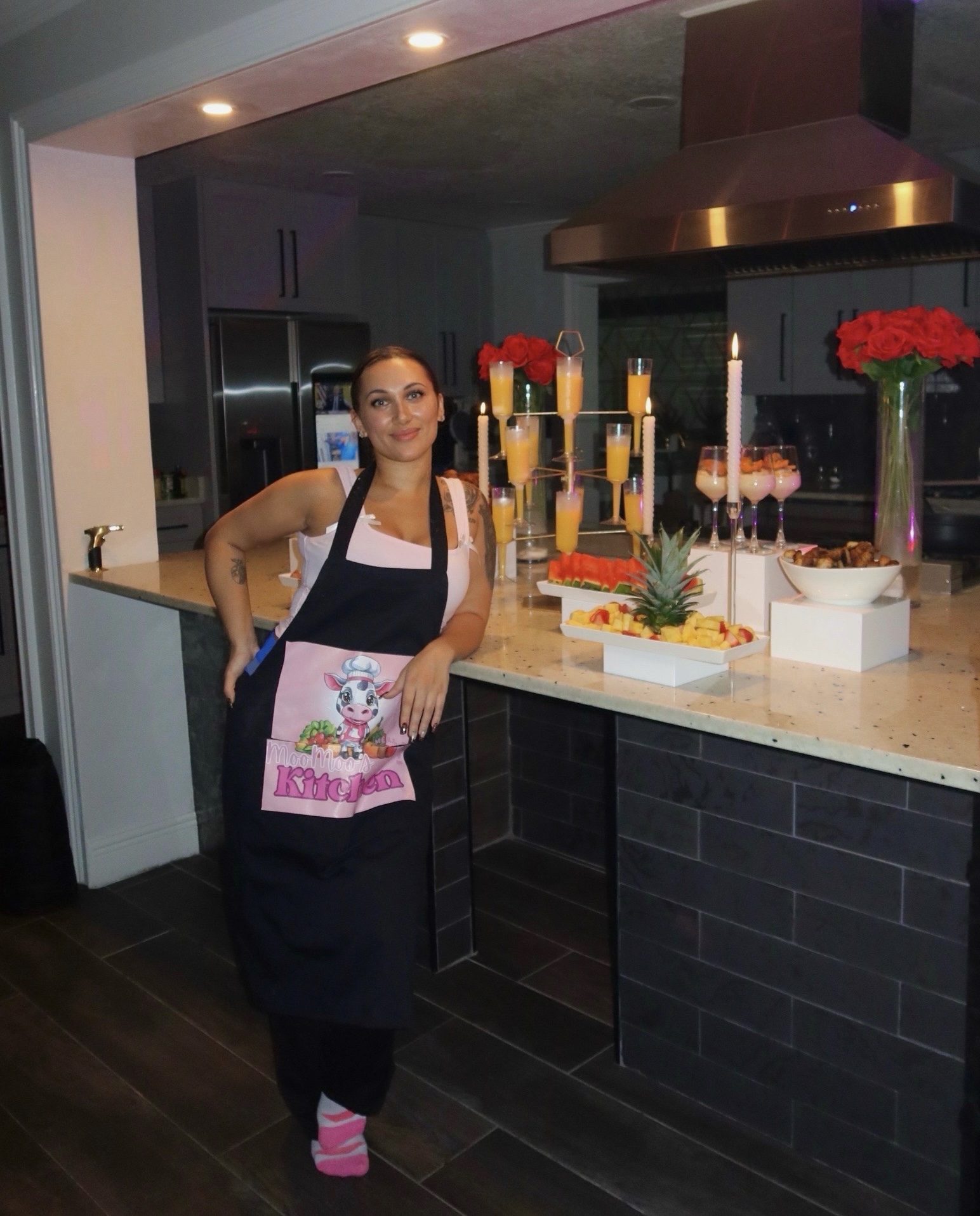 Chef Madison in her Moo Moo's Kitchen apron